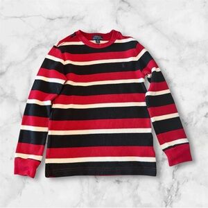 POLO Ralph Lauren Red and Black Striped Sweater boys size 6